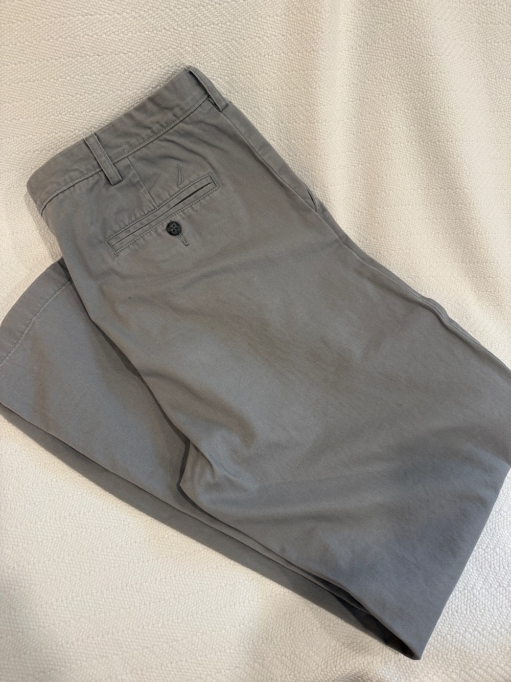 Nautica Men's Gray Vintage Nautica 100% Cotton Chino Pants